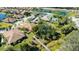 Aerial view of community with pool and homes at 7402 Hamilton Rd, Bradenton, FL 34209