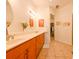 Clean bathroom with double sinks, and a walk-in shower at 7402 Hamilton Rd, Bradenton, FL 34209