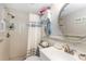 Clean bathroom with shower and vanity at 868 Bayway Blvd # 312, Clearwater Beach, FL 33767