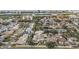 Wide aerial view of the property and surrounding neighborhood at 9203 Sea Oaks Ct, Seminole, FL 33776