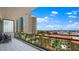 Balcony boasting panoramic city and water views at 100 1St N Ave # 503, St Petersburg, FL 33701