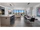 Open concept kitchen and living area with modern finishes and city views at 100 1St N Ave # 503, St Petersburg, FL 33701