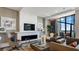 Luxury living room with fireplace and large windows at 100 1St N Ave # 503, St Petersburg, FL 33701