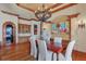 Dining room featuring a wooden table with a chandelier at 1097 Eden Isle Ne Dr, St Petersburg, FL 33704