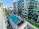 Luxury condo building with pool and courtyard at 111 N 12Th St # 1615, Tampa, FL 33602