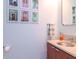 Stylish powder room with contemporary sink and mirror at 111 N 12Th St # 1615, Tampa, FL 33602