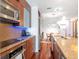 Modern kitchen with stainless steel appliances and granite countertops at 111 N 12Th St # 1615, Tampa, FL 33602