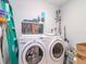 Bright laundry room, washer, dryer, and storage at 111 N 12Th St # 1615, Tampa, FL 33602