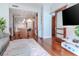 Bright living area with hardwood floors and an open floor plan at 111 N 12Th St # 1615, Tampa, FL 33602