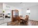 Dining area showcasing a wood table and hutch, near bedroom at 1418 Bluejack Oak Dr, Seffner, FL 33584