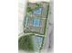 Community site plan showcasing home lots and amenities at 2071 Hallier Cv, Wesley Chapel, FL 33543