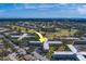 Aerial view of a condo building, showing surrounding area at 2363 Israeli Dr # 61, Clearwater, FL 33763