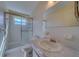 Clean bathroom with shower/tub combo and vanity at 2363 Israeli Dr # 61, Clearwater, FL 33763