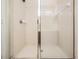 Clean shower with glass enclosure and tiled walls at 26914 Juniper Bay Dr, Wesley Chapel, FL 33544