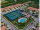 Community overview featuring pool, tennis, and pickleball courts at 314 Bluewater Falls Ct, Apollo Beach, FL 33572