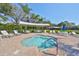 Relaxing community spa with seating and shade structure at 314 Bluewater Falls Ct, Apollo Beach, FL 33572