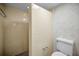 Simple bathroom with shower and toilet at 3201 Belmore Rd, Tampa, FL 33618