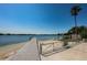 Private gated access to a wooden dock on the lake at 3201 Belmore Rd, Tampa, FL 33618