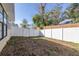 Fenced backyard with ample space for outdoor activities at 354 Ixora Dr, Palm Harbor, FL 34684