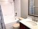 Bathroom with tub, shower, and vanity at 3863 Island Way, St Petersburg, FL 33705