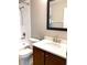 Bathroom with a vanity, toilet and shower/tub combo at 3863 Island Way, St Petersburg, FL 33705