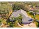 Aerial view of a single Gathering home with a large backyard and pool at 4325 Swift Cir, Valrico, FL 33596