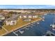 Aerial view of building and marina at 5197 Silent Loop # 224, New Port Richey, FL 34652