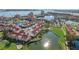 Aerial view of community with water and golf course views at 6085 Bahia Del Mar Blvd # 105, St Petersburg, FL 33715