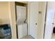 Convenient laundry closet with stackable washer and dryer at 6103 Elmhurst Dr, New Port Richey, FL 34653