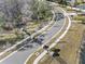 Aerial view of community entrance and roads at 6210 Nikki Ln, Odessa, FL 33556