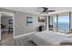 Comfortable bedroom with ocean view and access to kitchenette at 6322 Palma Del Mar S Blvd # 1001, St Petersburg, FL 33715