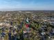 Aerial view showing home's location in a residential neighborhood at 6327 Emerson S Ave, St Petersburg, FL 33707