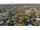 Aerial view showing home's location in a residential neighborhood at 6327 Emerson S Ave, St Petersburg, FL 33707