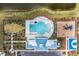 Aerial view of community pool, playground, and clubhouse at 732 Ocean Spray Dr, Ruskin, FL 33570