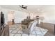 Open living area with kitchen views and neutral color palette at 732 Ocean Spray Dr, Ruskin, FL 33570