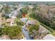 Aerial view showcasing the home's location within the community at 7436 Baltusrol Dr, New Port Richey, FL 34654