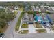 Aerial view of house and neighboring properties at 7602 S Desoto St, Tampa, FL 33616