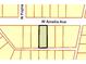 Plot map highlighting the rectangular lot at 814 W Amelia Ave, Tampa, FL 33602