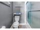 Clean bathroom with white toilet and shower/tub combo at 1410 Prescott S St, St Petersburg, FL 33712