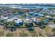 Aerial view of community showing location of condo near water at 14525 Catalina Cir, Seminole, FL 33776