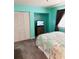 Bedroom with full-size bed and built-in closet at 16330 Gulf Blvd # 306, Redington Beach, FL 33708