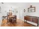 Classic dining room with wooden furniture and hardwood floors at 1720 Hampton Ln, Clearwater, FL 33756