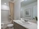 Clean bathroom, bathtub, and single vanity at 2093 Hallier Cv, Wesley Chapel, FL 33543