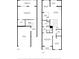 Two-story floor plan of a condo, showing both levels at 2372 Hanover Dr, Dunedin, FL 34698