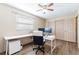 Bright home office features built-in desk and ample storage at 27103 Wakefield Dr, Brooksville, FL 34602