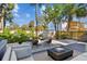 Relaxing backyard patio with firepit and seating area at 2751 2Nd S Ave, St Petersburg, FL 33712