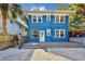 House exterior featuring blue siding and a gray deck at 2751 2Nd S Ave, St Petersburg, FL 33712