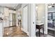 Small powder room with vessel sink and gold accents at 2751 2Nd S Ave, St Petersburg, FL 33712