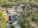 Aerial view of house and surrounding neighborhood at 305 Crayford Pl, Valrico, FL 33594