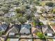 Aerial view of neighborhood, highlighting property location at 305 Crayford Pl, Valrico, FL 33594